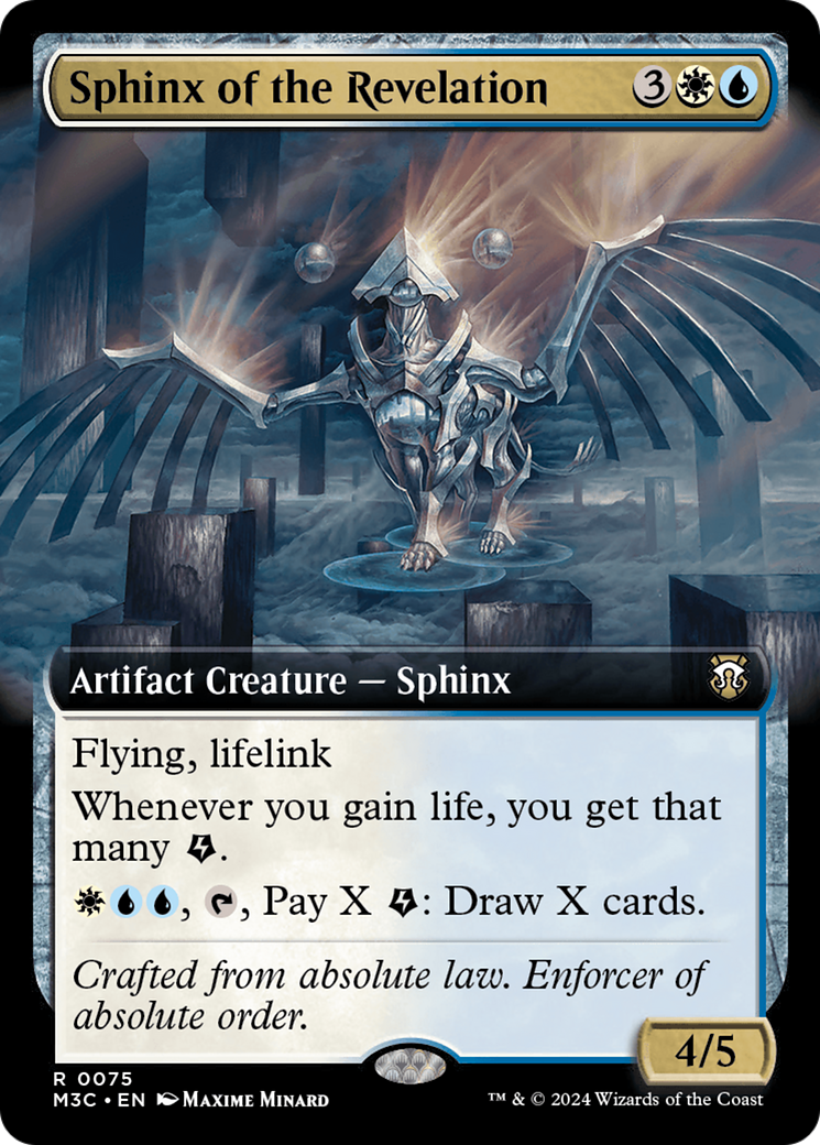Sphinx of the Revelation (Extended Art) [Modern Horizons 3 Commander] Foil