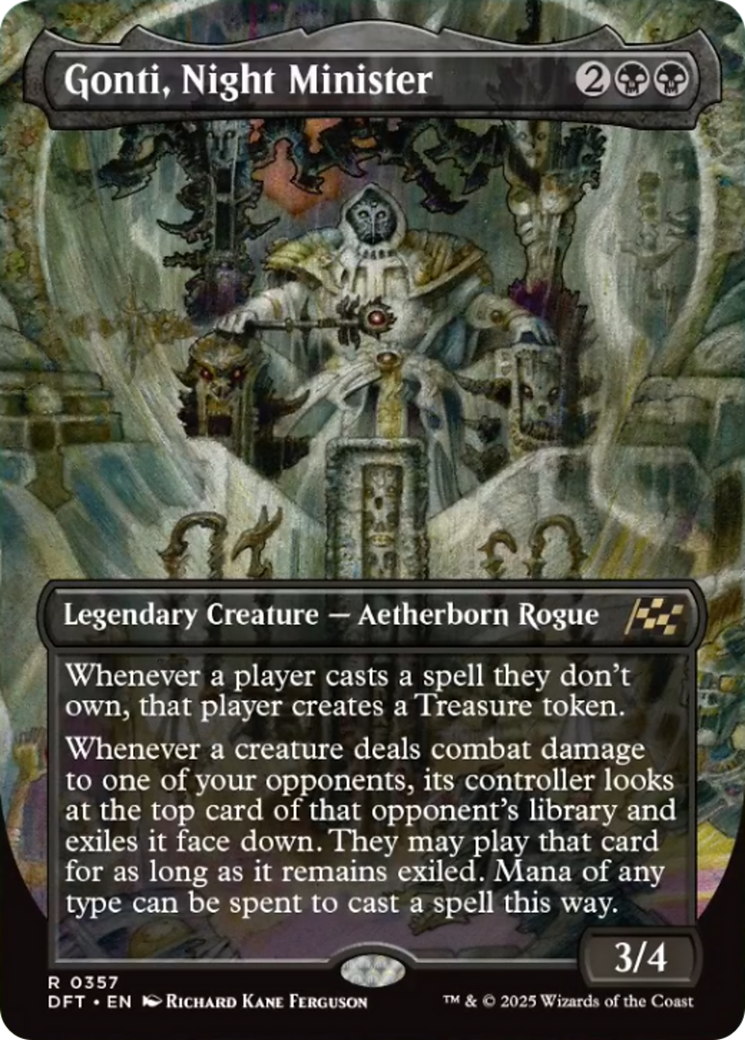 Gonti, Night Minister (Borderless) [Aetherdrift] Foil