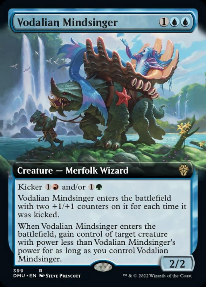 Vodalian Mindsinger (Extended Art) [Dominaria United] Foil