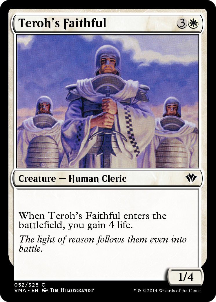 Teroh's Faithful  [Vintage Masters] Foil