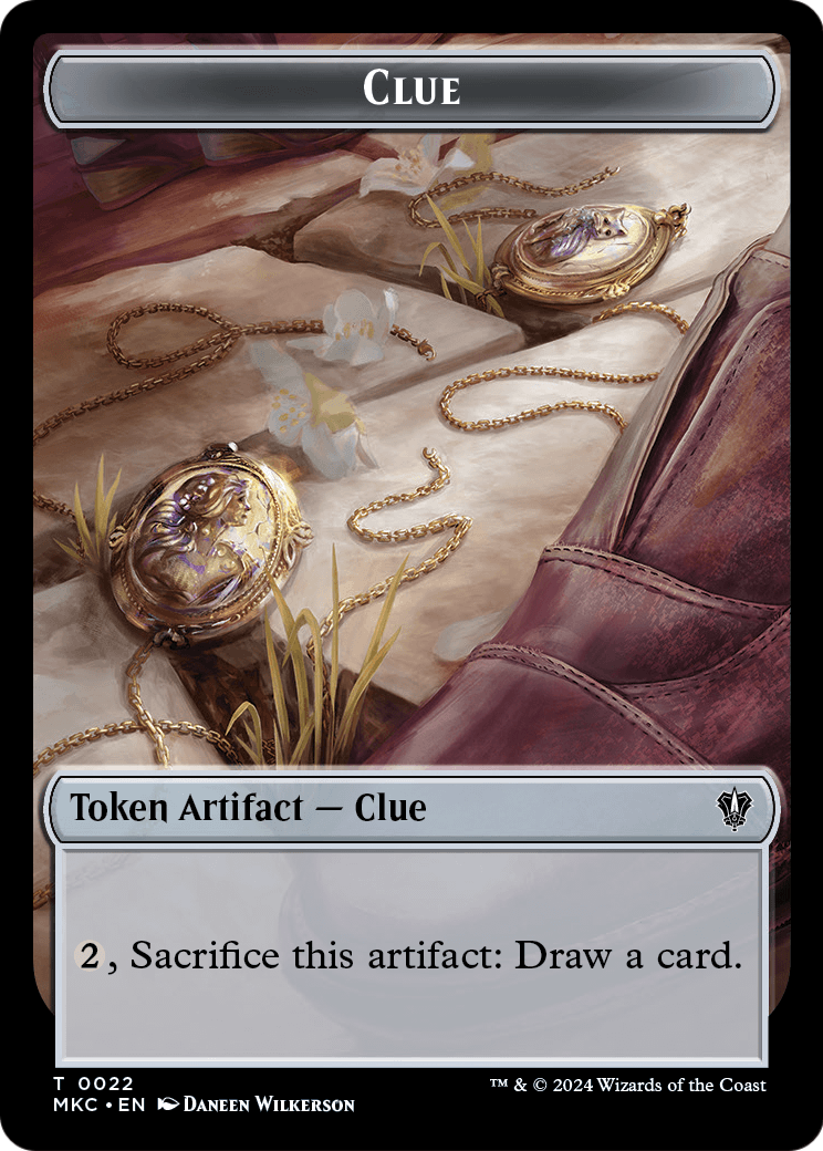 Clue  [Murders at Karlov Manor Commander Tokens] Foil