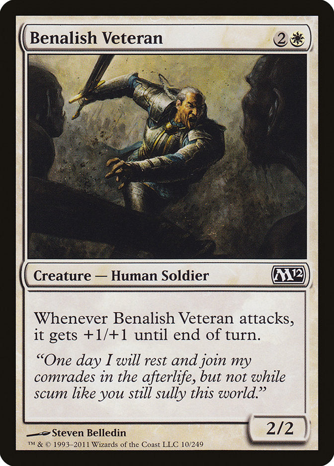 Benalish Veteran [Magic 2012] Foil