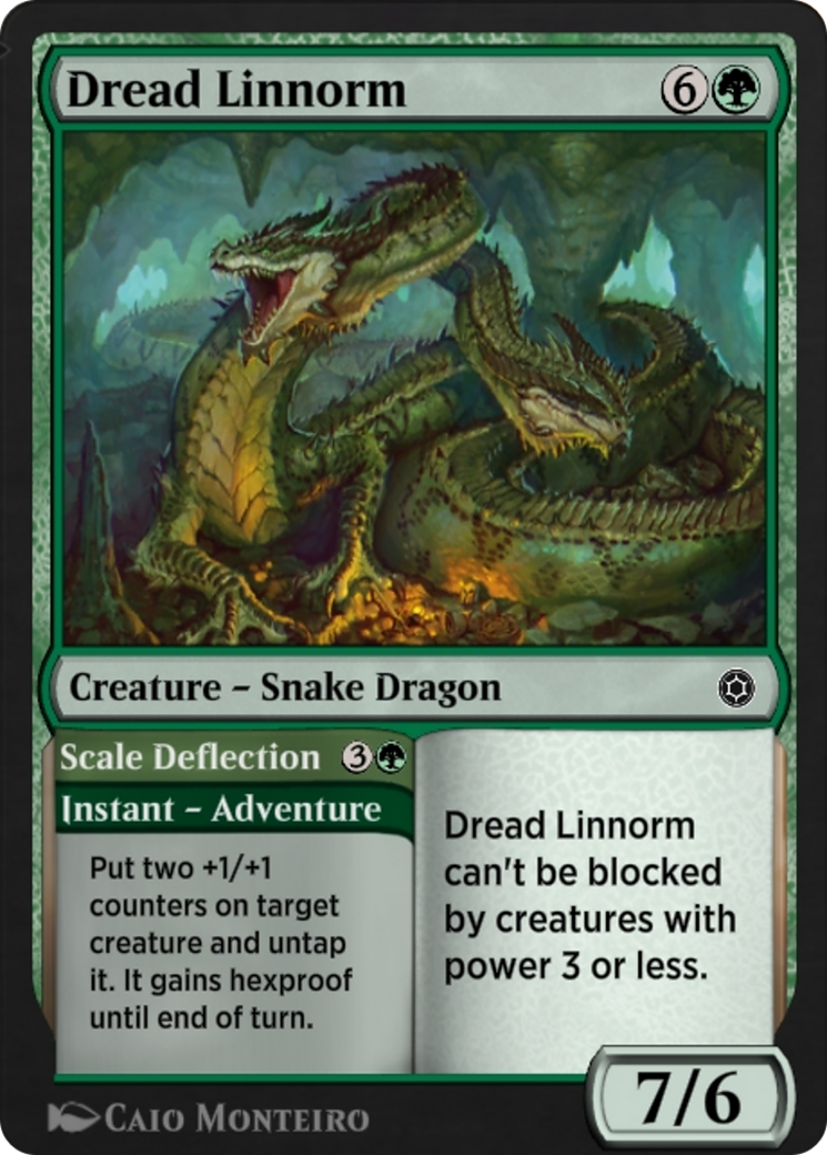 Dread Linnorm // Scale Deflection  [Alchemy Horizons: Baldur's Gate]