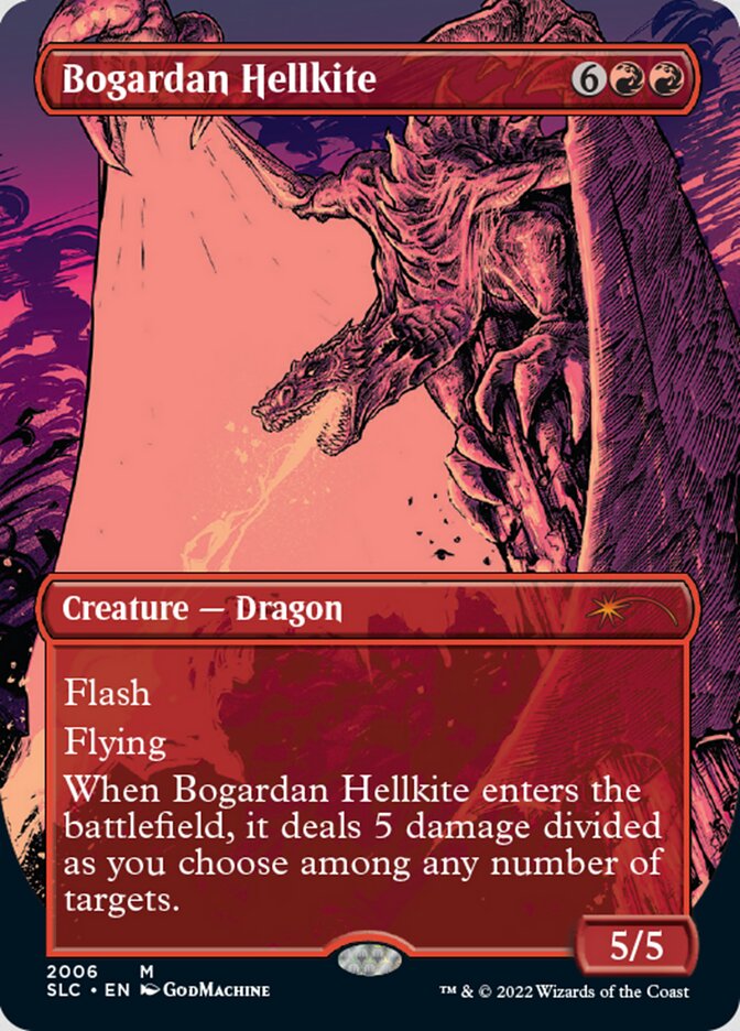 Bogardan Hellkite (Borderless) [Secret Lair 30th Anniversary Countdown Kit] Foil