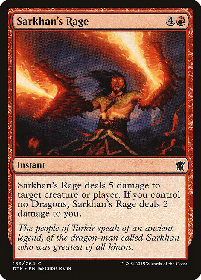 Sarkhan's Rage [Dragons of Tarkir] Foil