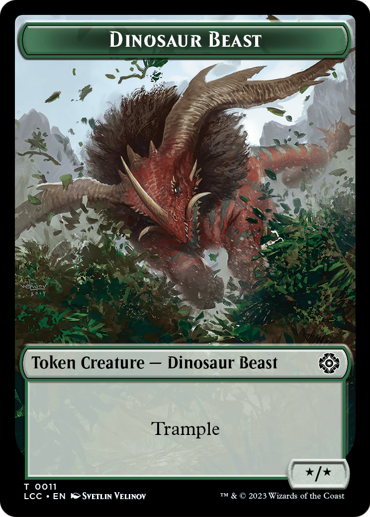 Dinosaur Beast  [The Lost Caverns of Ixalan Commander Tokens]