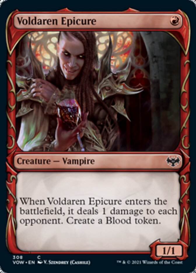 Voldaren Epicure (Showcase Fang Frame) [Innistrad: Crimson Vow] Foil