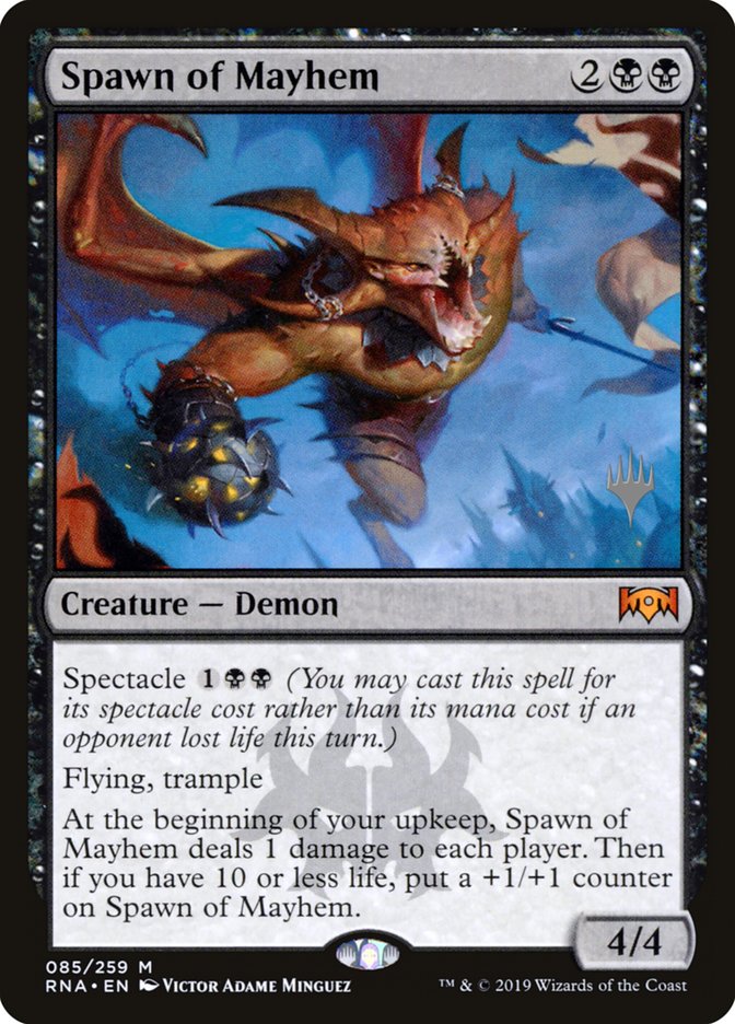 Spawn of Mayhem (Promo Pack) [Ravnica Allegiance Promos] Foil