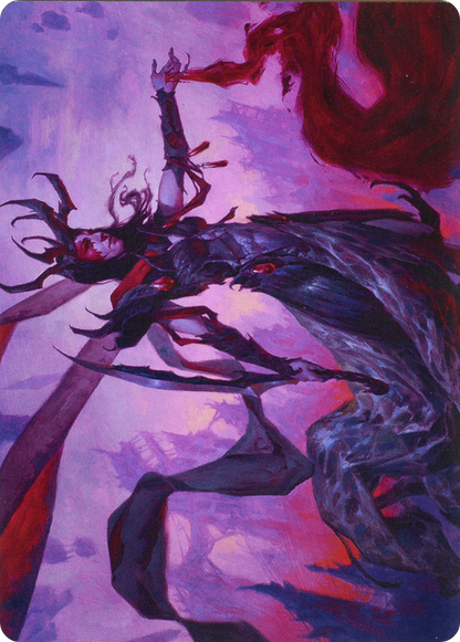 Drana, the Last Bloodchief // Drana, the Last Bloodchief  [Zendikar Rising Art Series] (Borderless) Foil