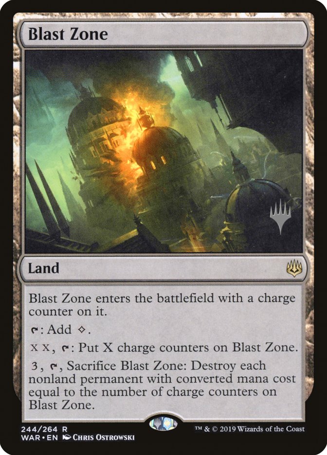 Blast Zone (Promo Pack) [War of the Spark Promos] Foil