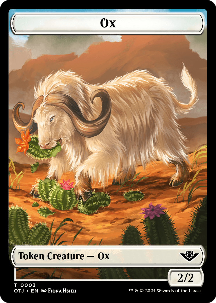 Ox  [Outlaws of Thunder Junction Tokens] Foil