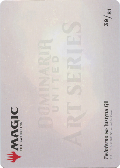 Twinferno // Twinferno  [Dominaria United Art Series] (Borderless) Foil