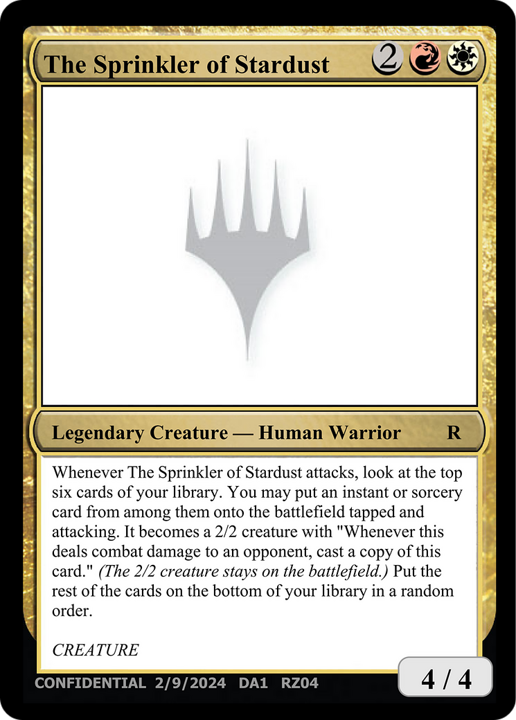 The Sprinkler of Stardust  [Unknown Event]