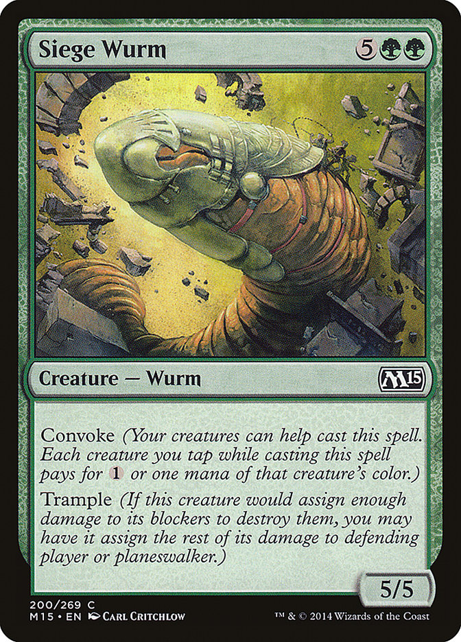 Siege Wurm [Magic 2015] Foil