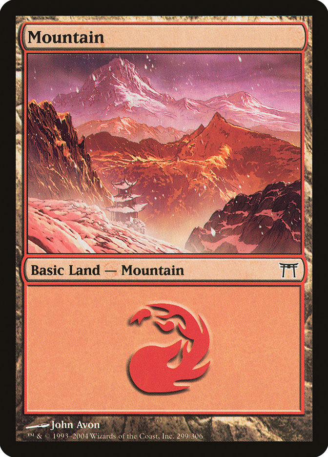 Mountain (299) [Champions of Kamigawa] Foil