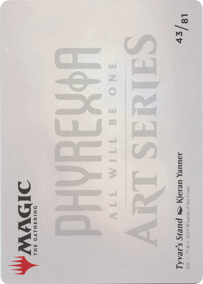 Tyvar's Stand // Tyvar's Stand  [Phyrexia: All Will Be One Art Series] (Borderless) Foil