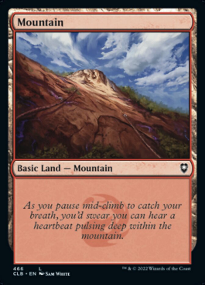 Mountain (466) [Commander Legends: Battle for Baldur's Gate] Foil