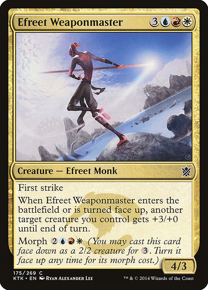 Efreet Weaponmaster [Khans of Tarkir] Foil