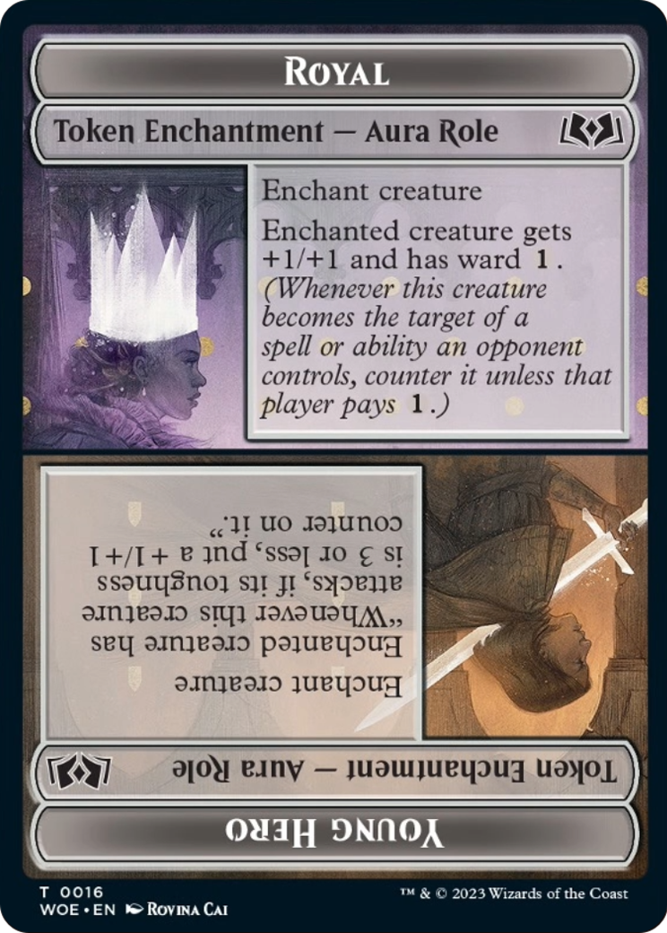Royal // Young Hero  [Wilds of Eldraine Tokens]