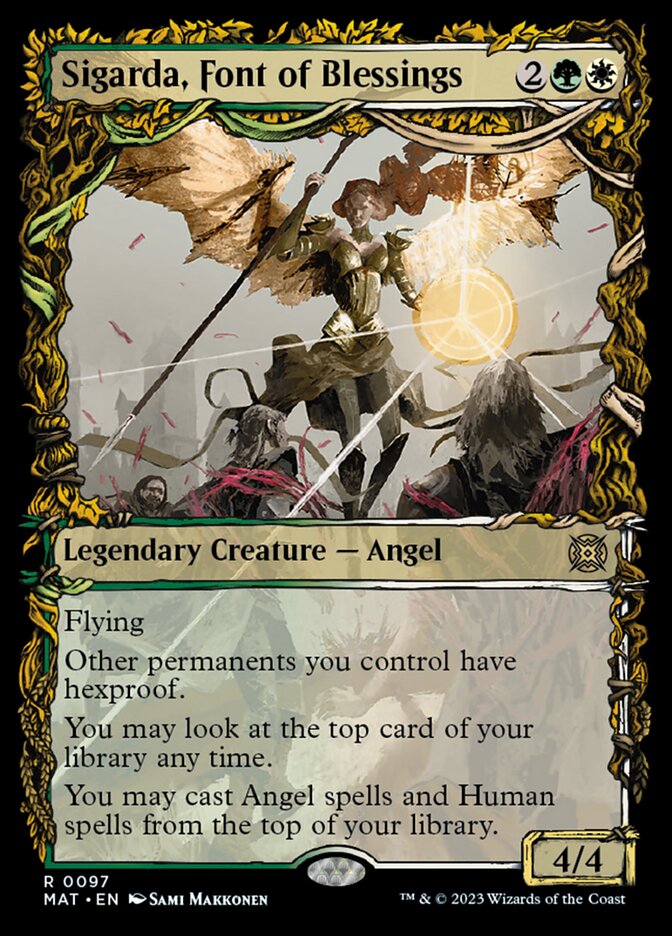 Sigarda, Font of Blessings (Showcase) [March of the Machine: The Aftermath] Foil