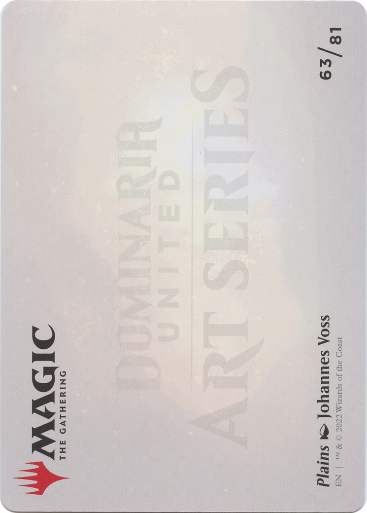 Plains // Plains  [Dominaria United Art Series] (Borderless) Foil