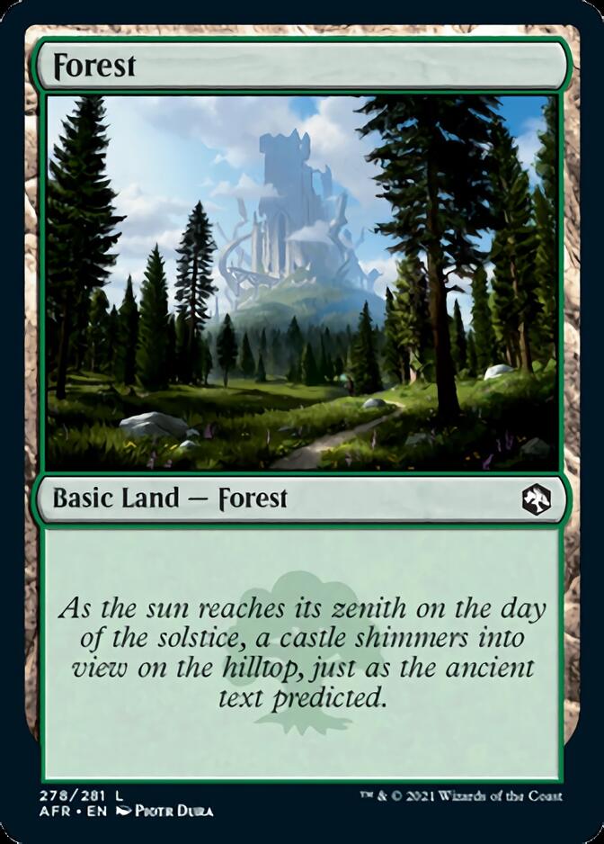 Forest (278) [Dungeons & Dragons: Adventures in the Forgotten Realms] Foil