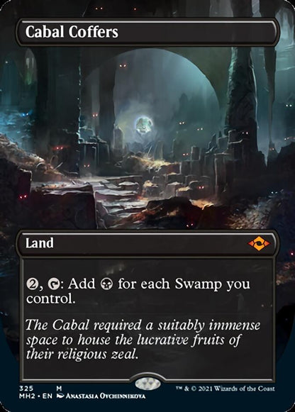 Cabal Coffers (Borderless Alternate Art) [Modern Horizons 2] Foil