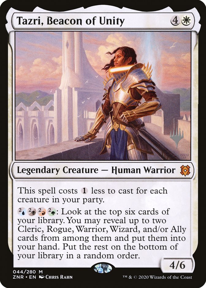 Tazri, Beacon of Unity (Promo Pack) [Zendikar Rising Promos] Foil