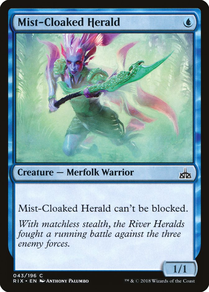 Mist-Cloaked Herald [Rivals of Ixalan] Foil