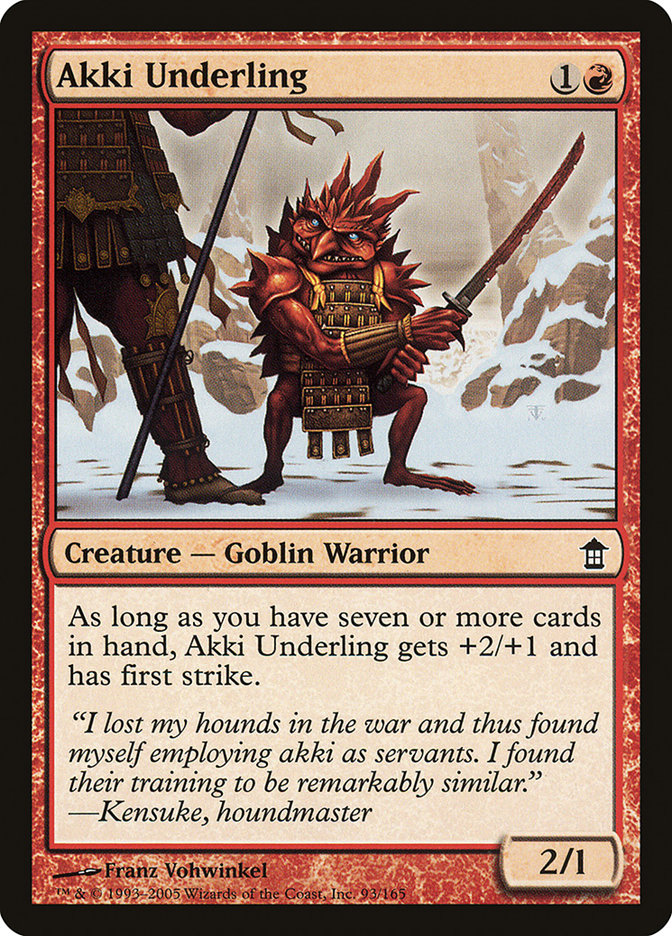 Akki Underling [Saviors of Kamigawa] Foil
