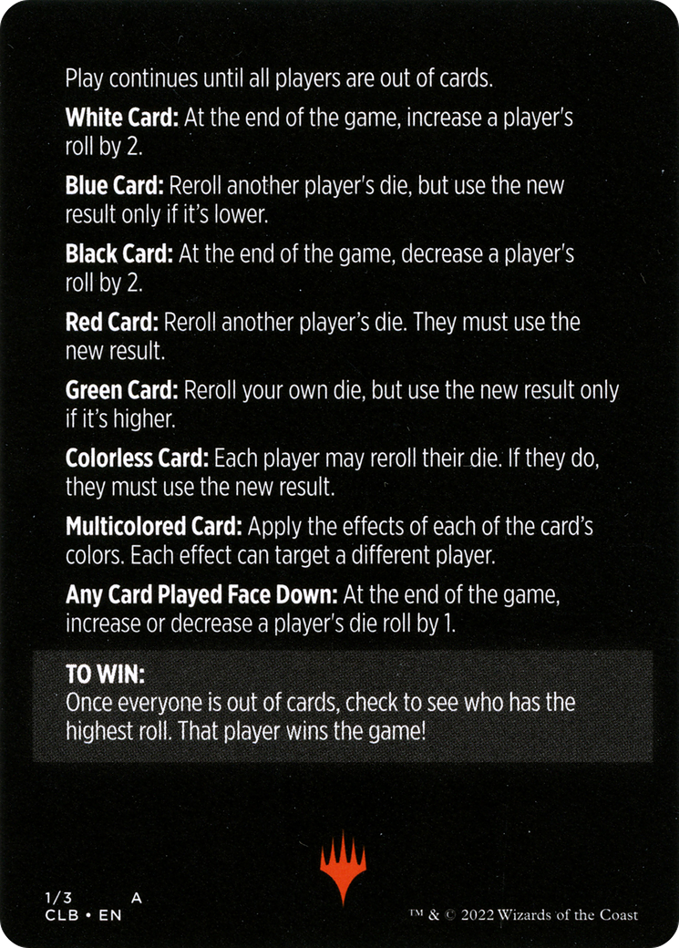 Roll for Initiative // Roll for Initiative (cont'd)  [Commander Legends: Battle for Baldur's Gate Minigames]