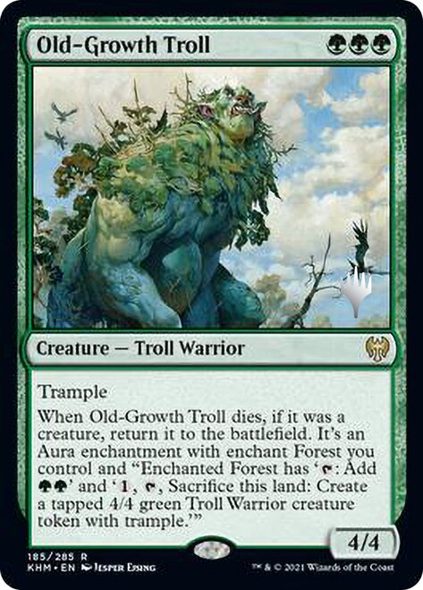 Old-Growth Troll (Promo Pack) [Kaldheim Promos] Foil