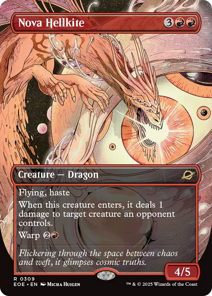Nova Hellkite (Borderless) [Edge of Eternities] Foil