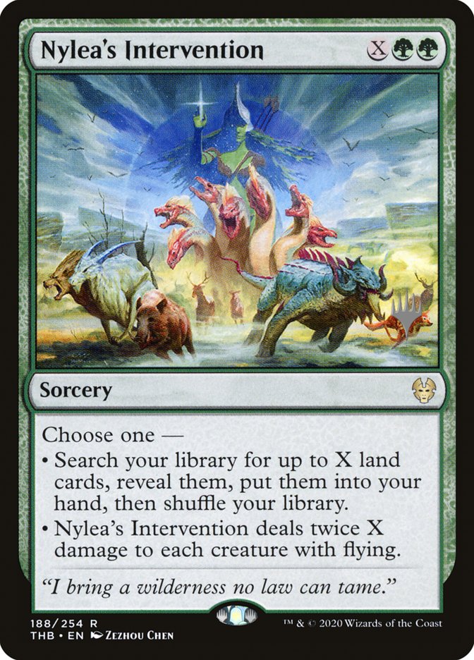Nylea's Intervention (Promo Pack) [Theros Beyond Death Promos] Foil