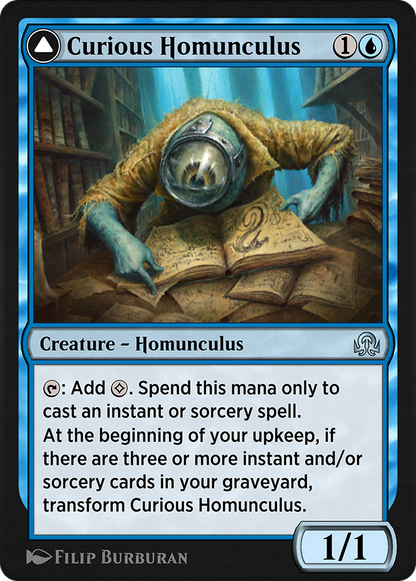 Curious Homunculus // Voracious Reader  [Shadows over Innistrad Remastered]