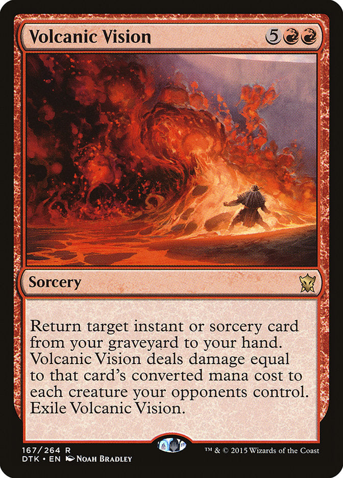 Volcanic Vision [Dragons of Tarkir] Foil