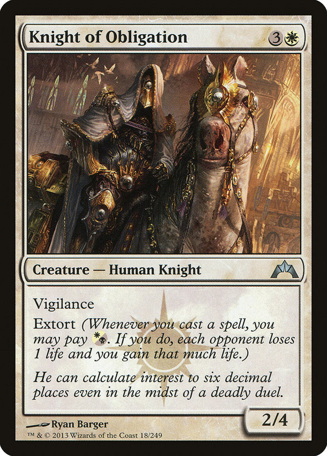 Knight of Obligation [Gatecrash] Foil