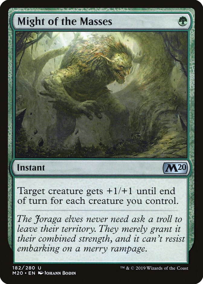 Might of the Masses [Core Set 2020] Foil