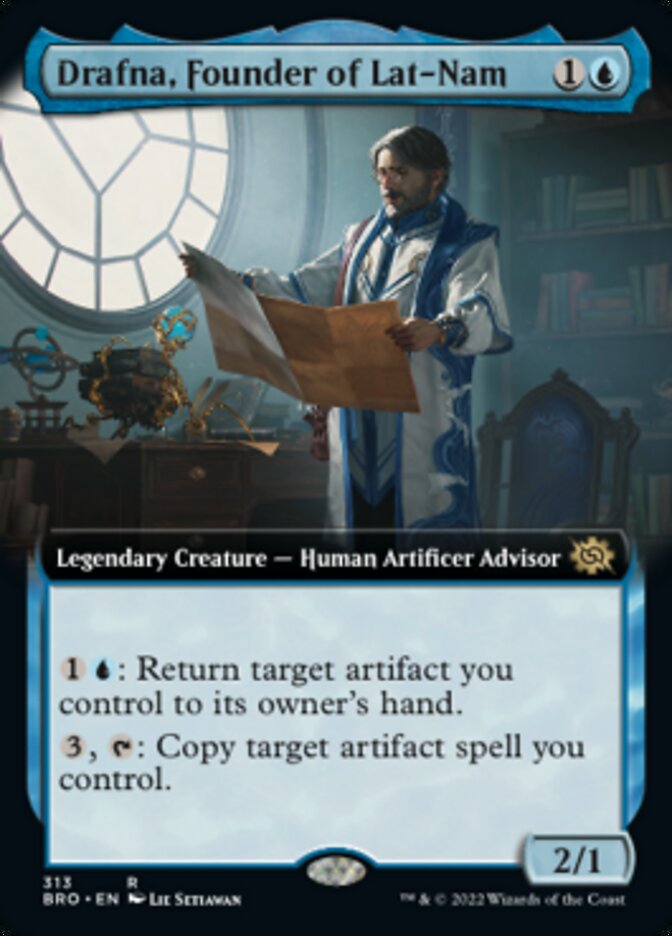 Drafna, Founder of Lat-Nam (Extended Art) [The Brothers' War] Foil