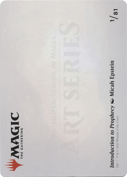 Introduction to Prophecy // Introduction to Prophecy  [Strixhaven Art Series] (Borderless)