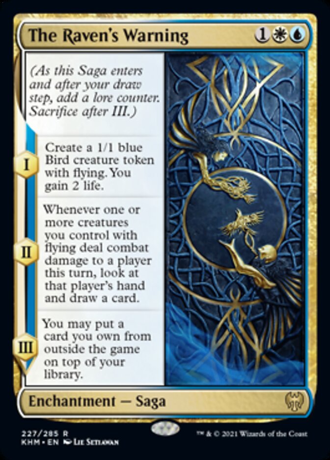 The Raven's Warning [Kaldheim] Foil
