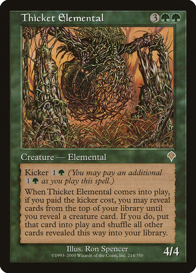 Thicket Elemental [Invasion] Foil