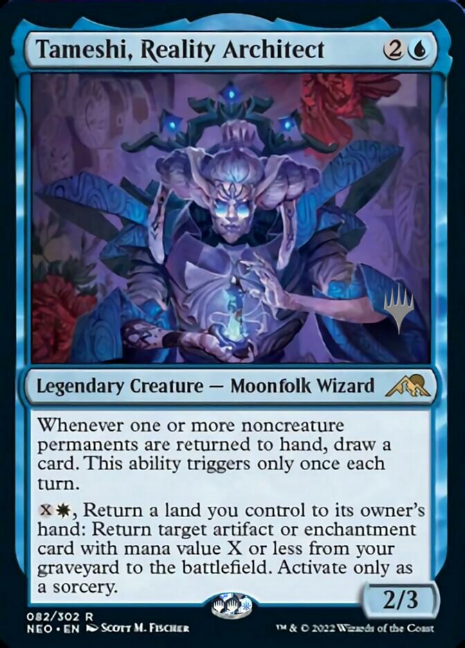 Tameshi, Reality Architect (Promo Pack) [Kamigawa: Neon Dynasty Promos] Foil