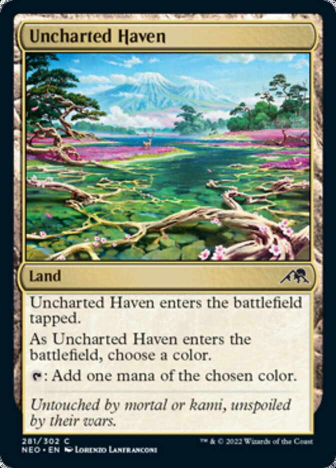 Uncharted Haven [Kamigawa: Neon Dynasty] Foil