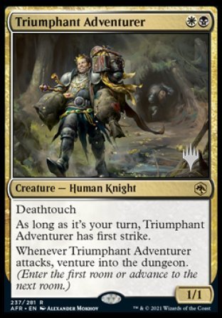 Triumphant Adventurer (Promo Pack) [Dungeons & Dragons: Adventures in the Forgotten Realms Promos] Foil
