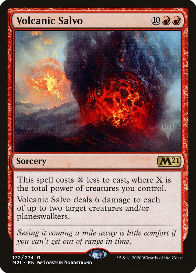 Volcanic Salvo (Promo Pack) [Core Set 2021 Promos] Foil