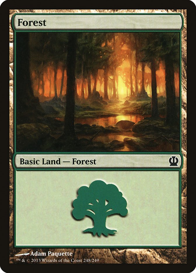 Forest (248) [Theros] Foil