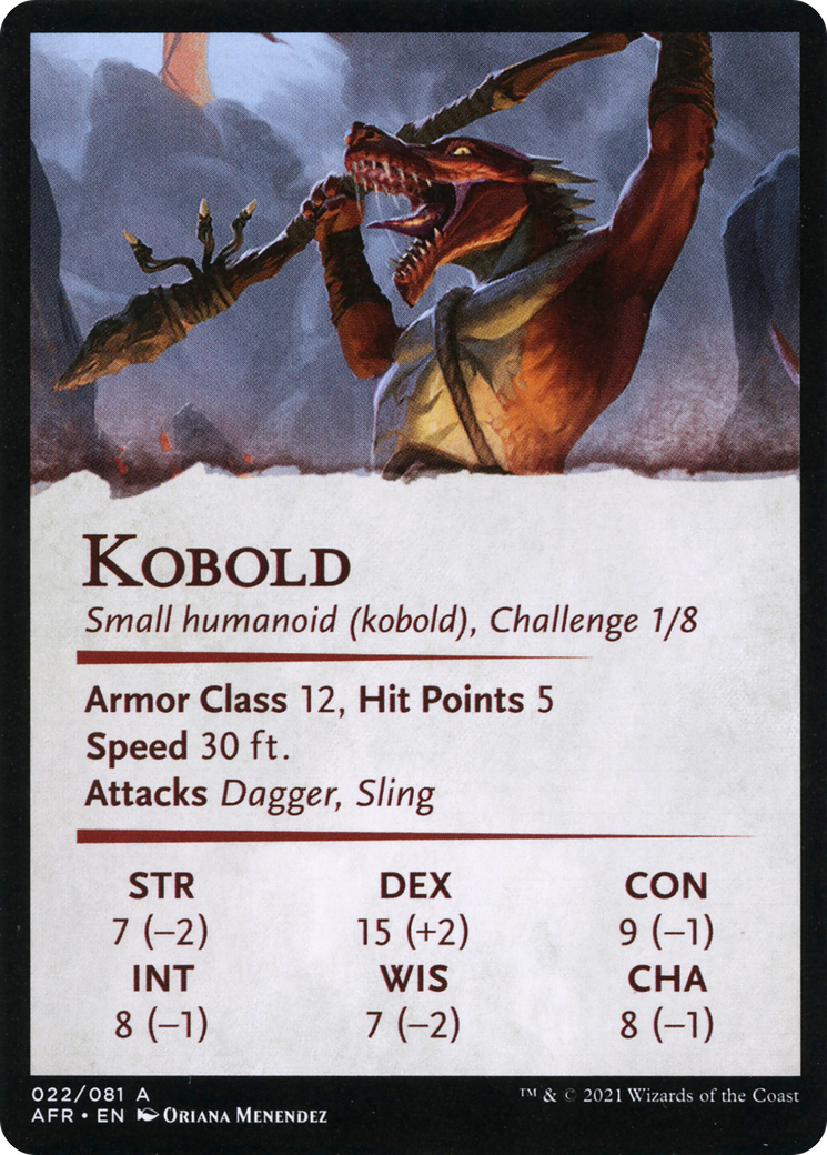Minion of the Mighty // Kobold  [Adventures in the Forgotten Realms Art Series] (Borderless)