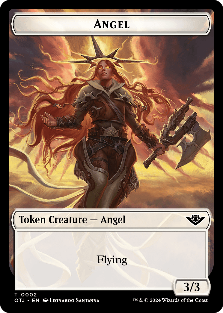 Angel  [Outlaws of Thunder Junction Tokens] Foil