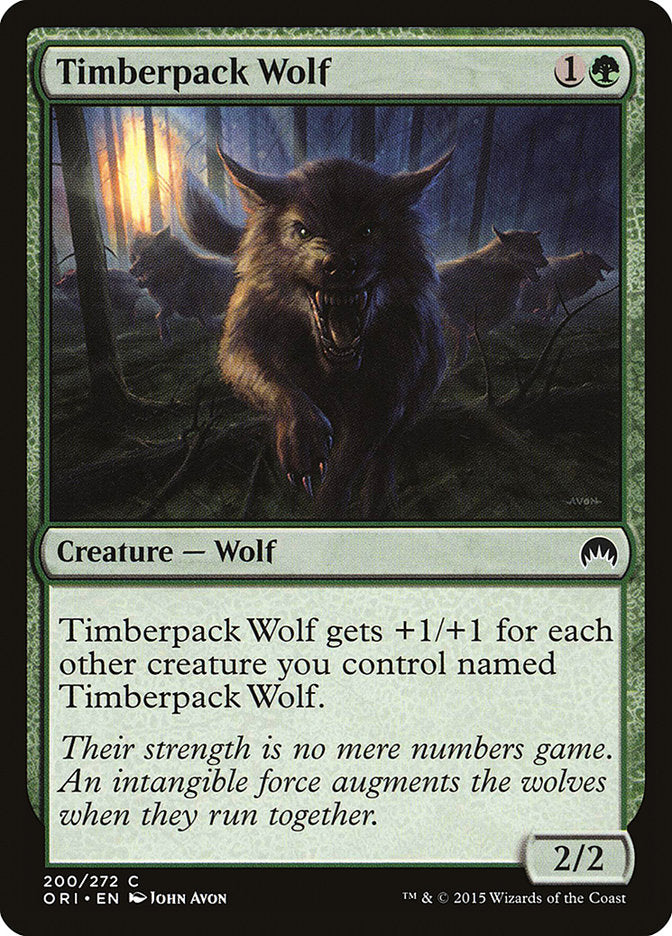 Timberpack Wolf [Magic Origins] Foil
